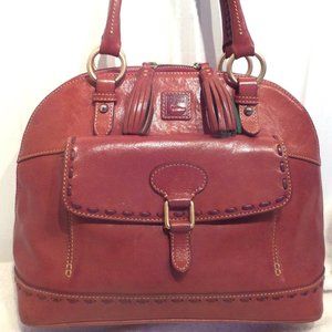 Dooney Bourke Whiskey Florentine Leather Domed